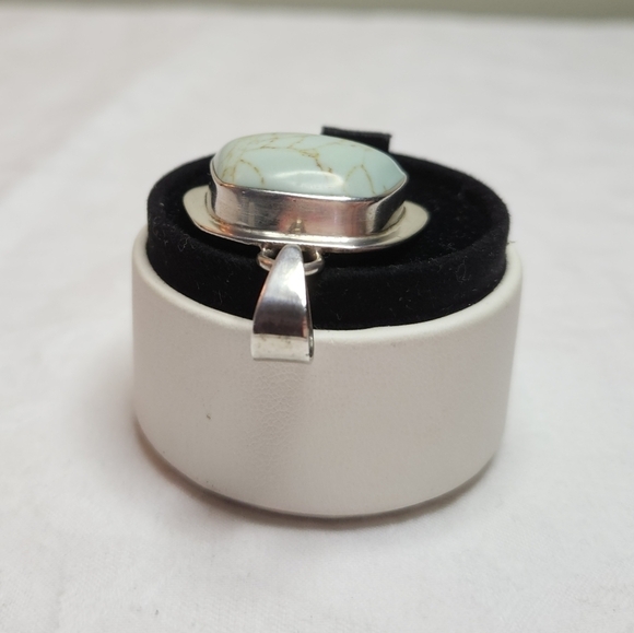 Vintage Sterling silver turquoise pendant - Picture 5 of 10